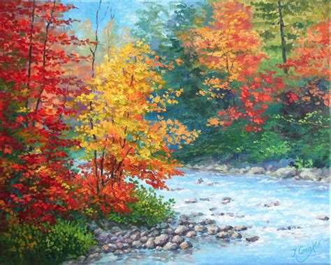 fall scenery painting